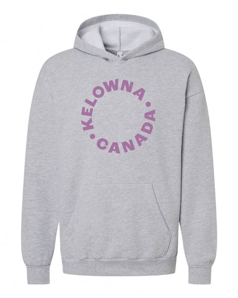 Heather Grey/Purple 'Kelowna • Canada' Hoodie