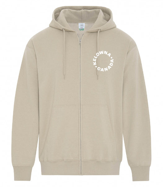 Sand/White 'Kelowna • Canada' Zip Hoodie