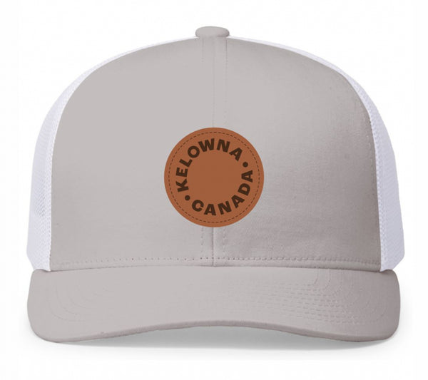 Silver/White 'Kelowna Canada' Trucker Hat