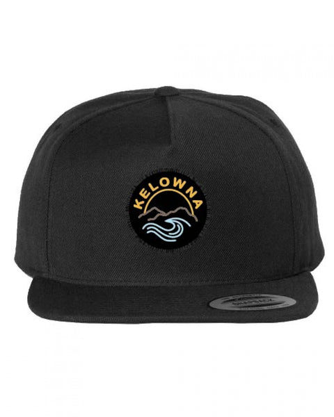 Black 'Kelowna Mountain Wave' Snapback