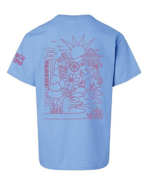 Carolina Blue/Purple 'Knox Mountain' Youth T-Shirt