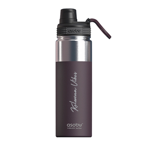 Black 'Kelowna Vibes' Reusable Water Bottle