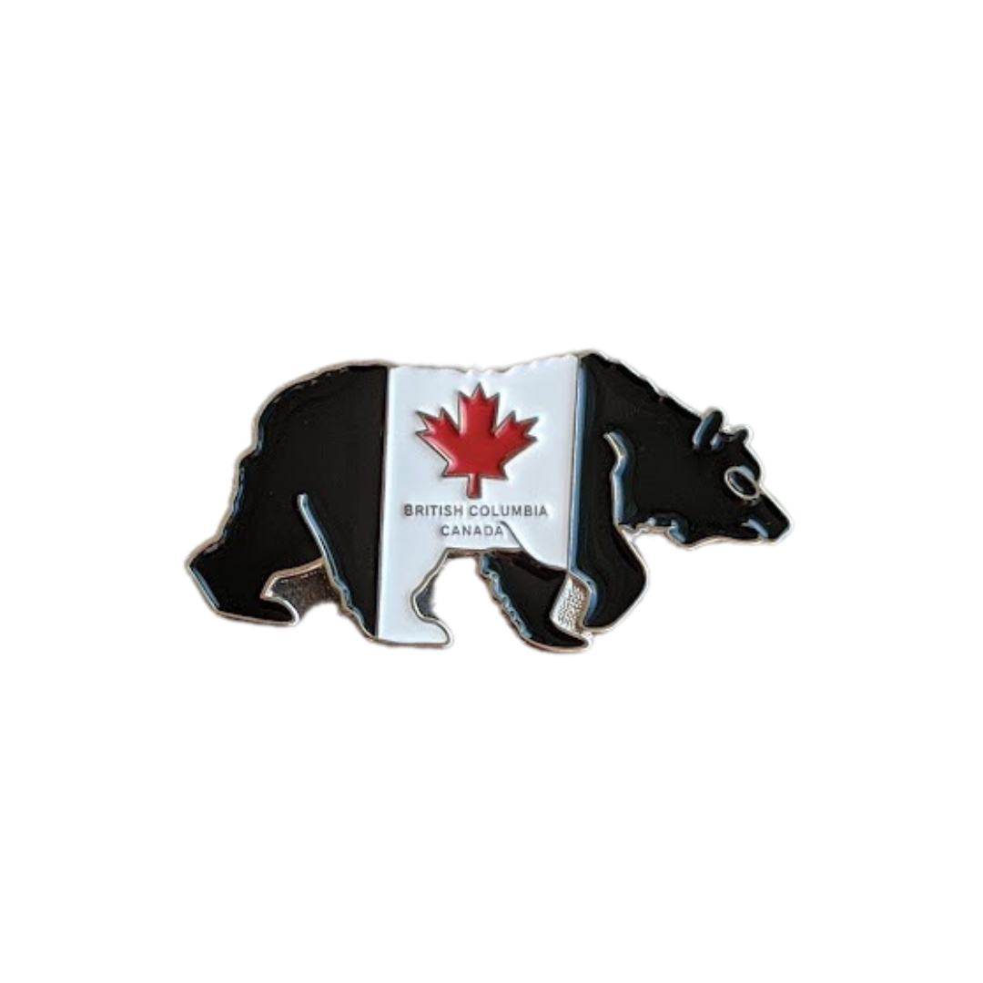 British Columbia Canada Flag Bear Magnet