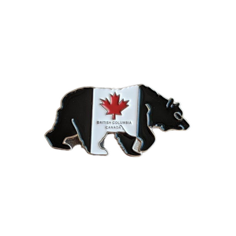 British Columbia Canada Flag Bear Magnet