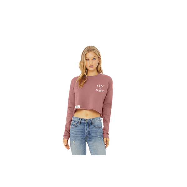 Mauve 'Love For Kelowna' Crop Crewneck