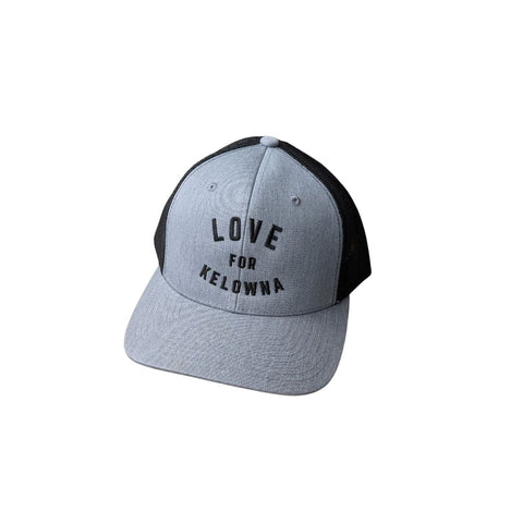 Grey/Black 'Love for Kelowna' Trucker Hat
