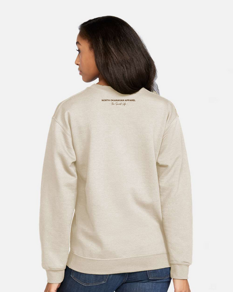 North Okanagan Apparel Crew with Small Chest Logo