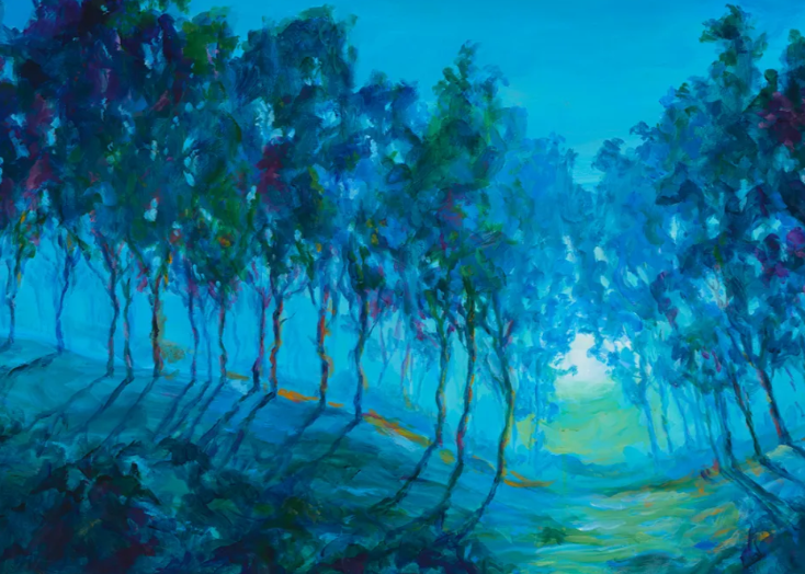 The Evening Blues Print