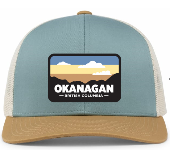 Smoke Blue/Beige/Amber 'Okanagan' Trucker Snapback