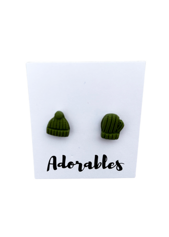 Toque/Mitt Stud Earrings