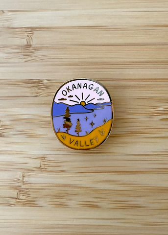 'Okanagan Valley' Enamel Pin