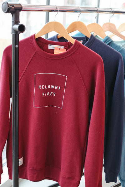 Maroon 'Kelowna Vibes' Unisex Crewneck