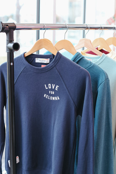 Navy 'Love for Kelowna' Crewneck