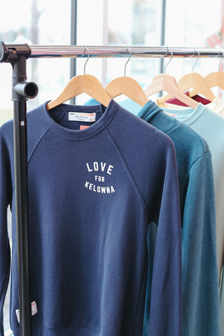 Navy 'Love for Kelowna' Crewneck