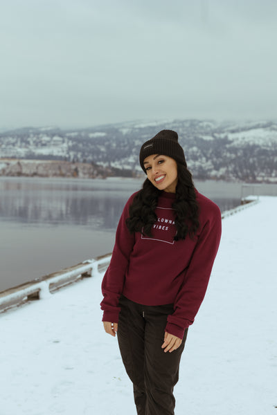 Maroon 'Kelowna Vibes' Unisex Crewneck