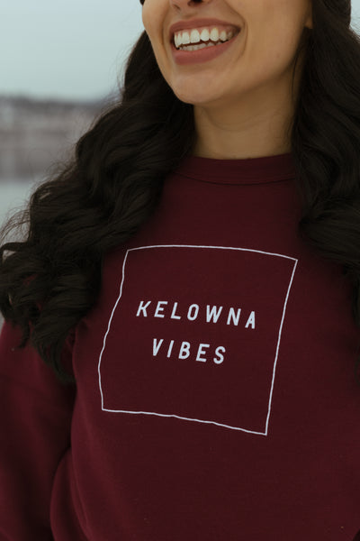 Maroon 'Kelowna Vibes' Unisex Crewneck