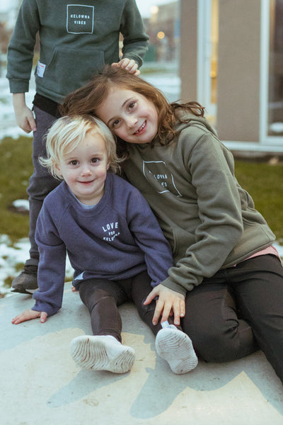 Navy 'Love For Kelowna' Toddler Crewneck