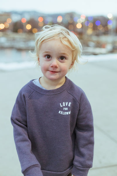 Navy 'Love For Kelowna' Toddler Crewneck