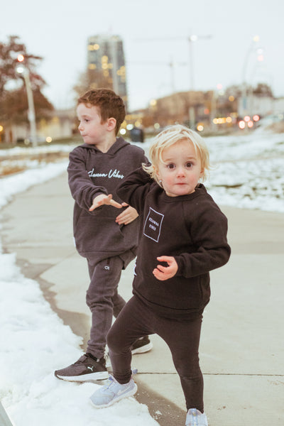 Black 'Kelowna Vibes' Toddler Crewneck