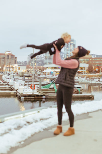 Black 'Kelowna Vibes' Toddler Crewneck