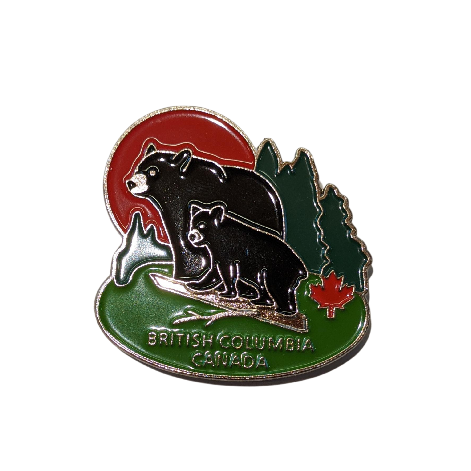 British Columbia Two Black Bears Magnet