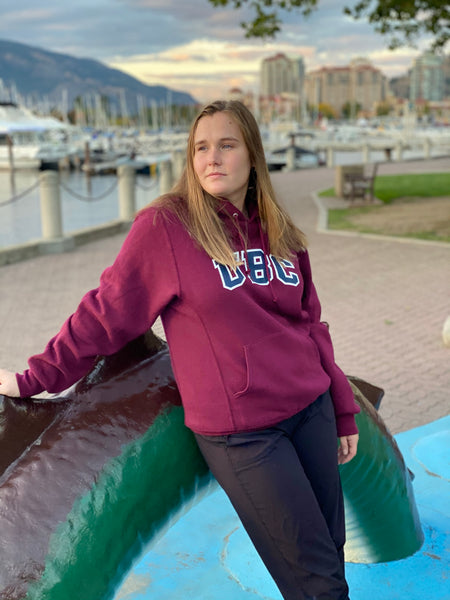 Maroon/Navy UBC Basic Arch Screen Hoodie