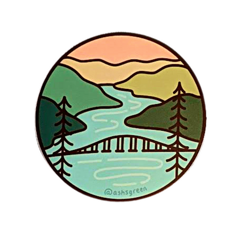 Okanagan Lake Bridge Magnet