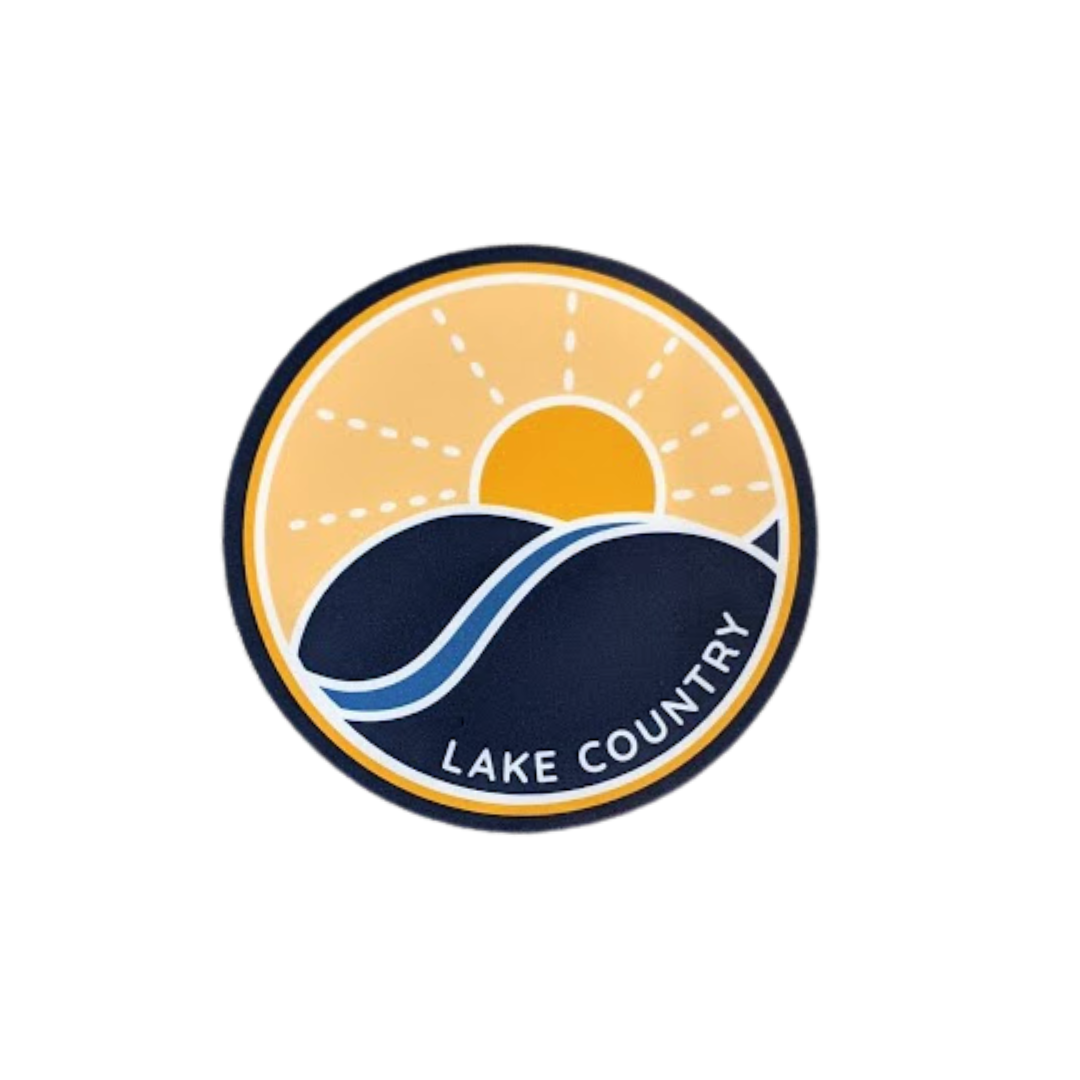 'Lake Country' Sunrise Vinyl Sticker