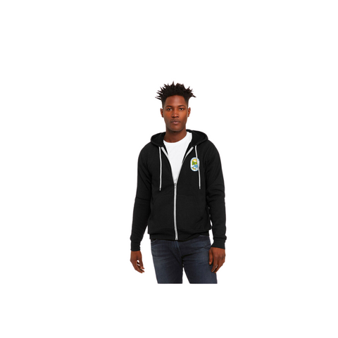 Black 'Okanagan Rail Trail' Zip Hoodie