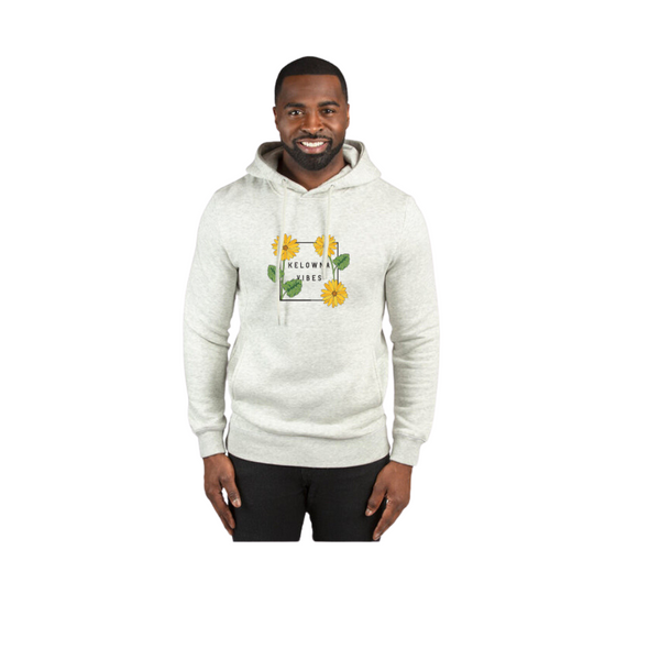 Heather Oatmeal 'Kelowna Vibes' Hoodie featuring Arrowleaf Design