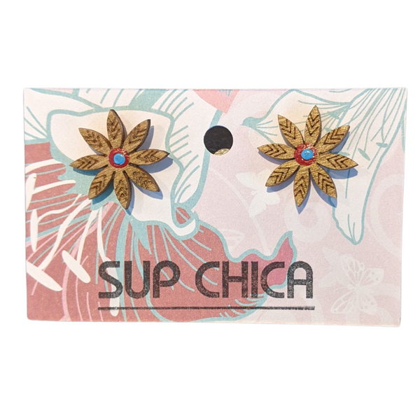 Sup Chica Stud Earrings