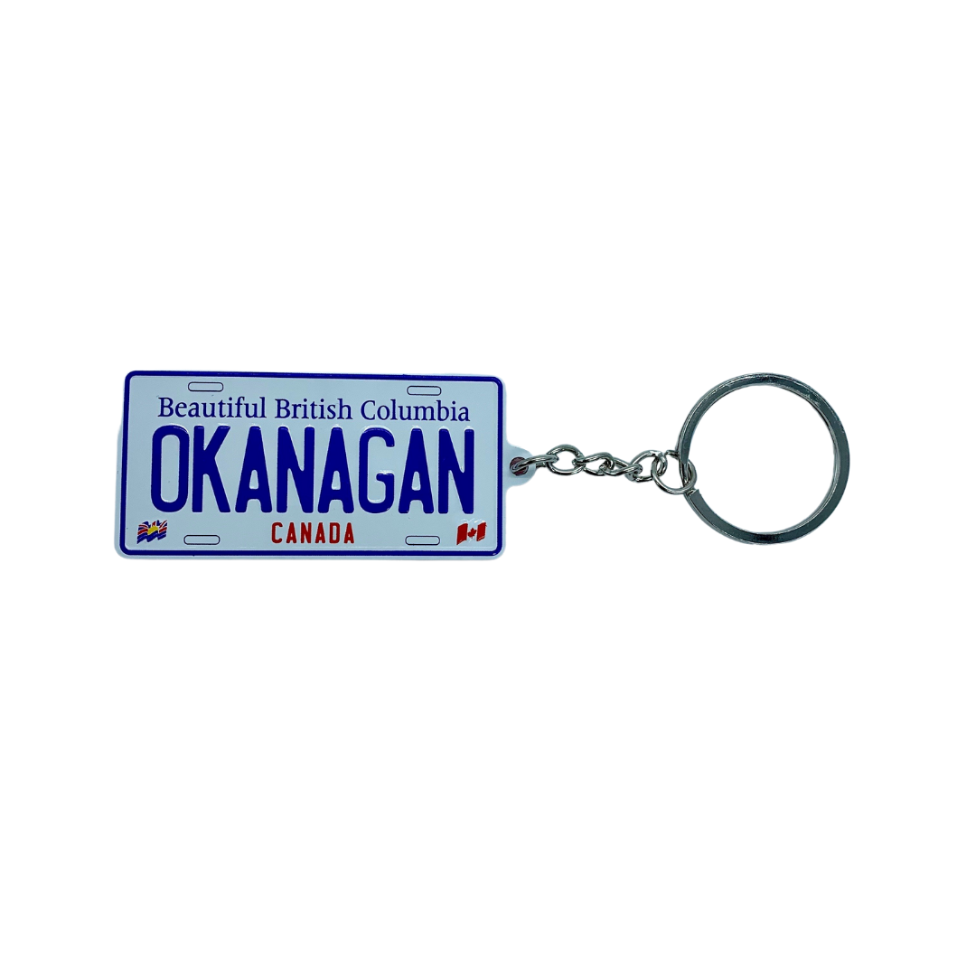 Okanagan License Plate Keychain