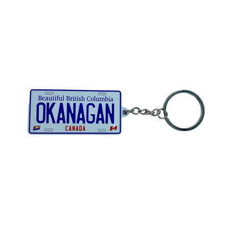 Okanagan License Plate Keychain