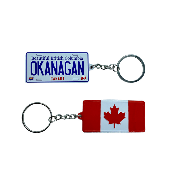 Okanagan License Plate Keychain