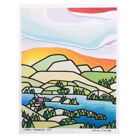Lakes and Orchards - Print