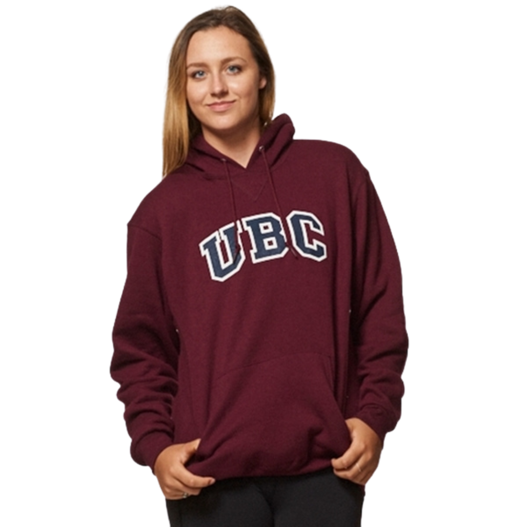 Maroon/Navy UBC Basic Arch Screen Hoodie