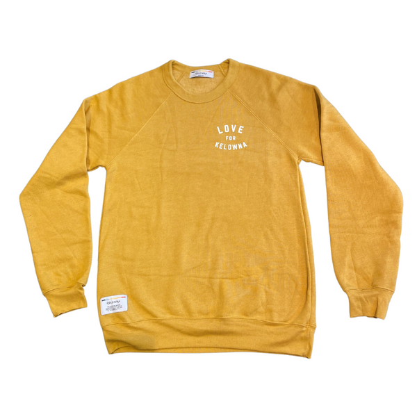 Mustard 'Love for Kelowna' Unisex Crewneck