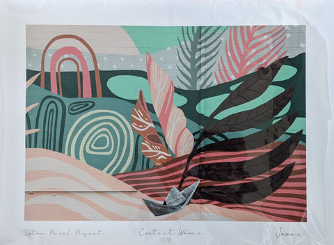 'Contact Waves' Mural Print