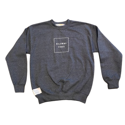 Slate Grey 'Kelowna Vibes' Youth Crewneck