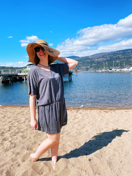 'Kelowna Vibes' Floppy Straw Sun Hat